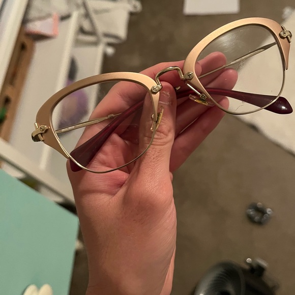 Cat eye glasses no outter box  just case miu miu - Picture 14 of 14